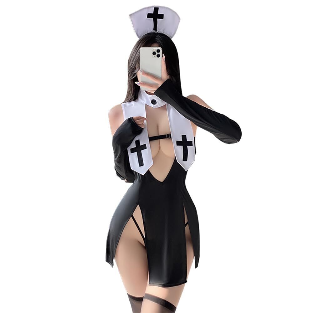 4986 cosplay sexy nun uniform Japanese Kawaii lingerie Halloween tight